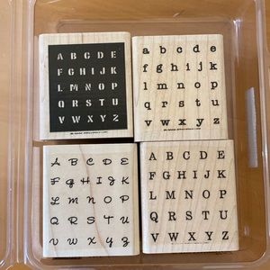 Stampin' Up! Alphabits stamp set